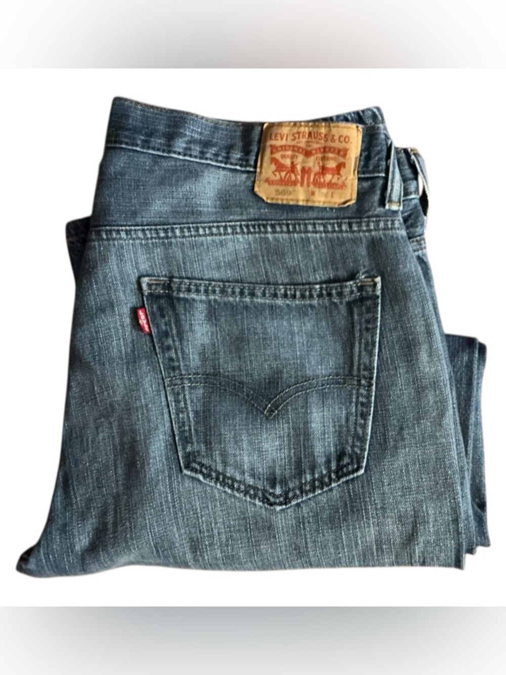 Levi's Men's 369 Faded Blue Straight Zipper🪰Jeans